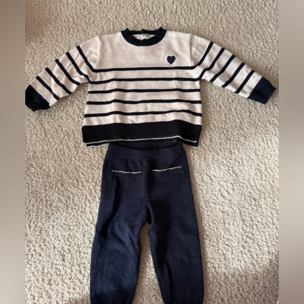 Mayoral Navy and White Kids Matching Set